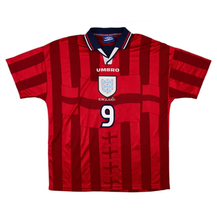 1997-99 England Away Shirt Shearer #9