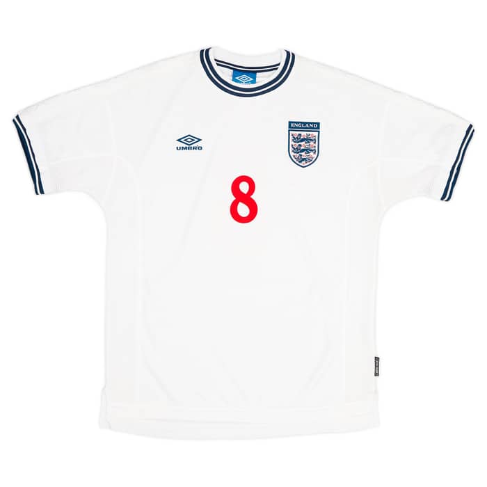 1999-01 England Home Shirt Scholes #8