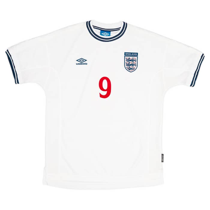 1999-01 England Home Shirt Shearer #9