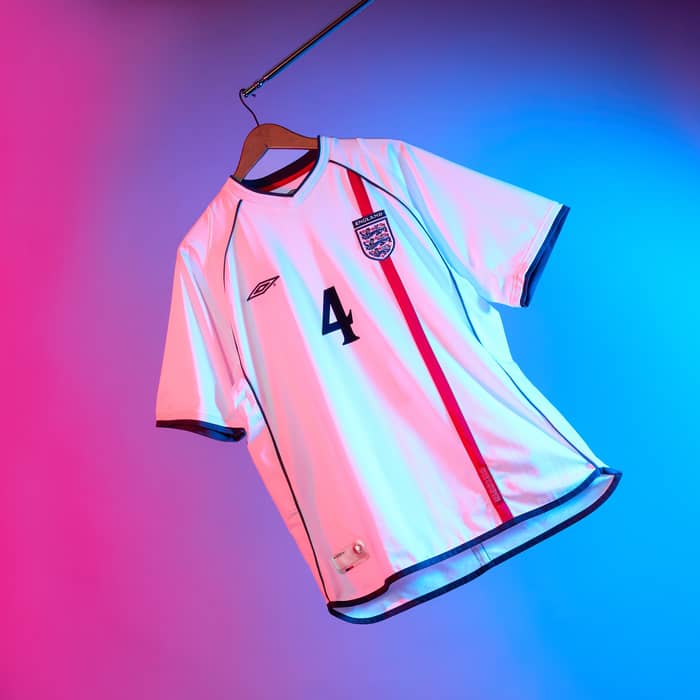 2001-03 Inglaterra Camiseta Local Gerrard #4