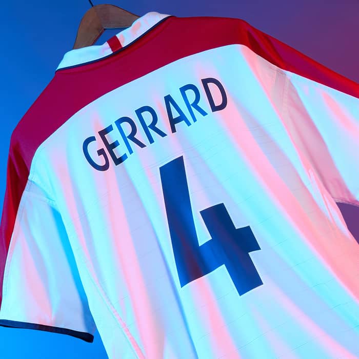 2003-05 England Home Shirt Gerrard #4
