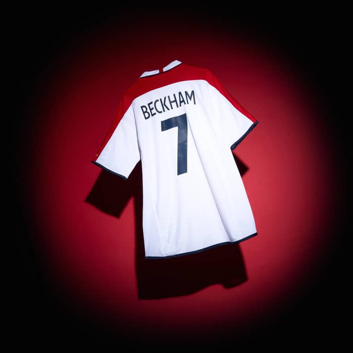 2003-05 England Home Shirt Beckham #7