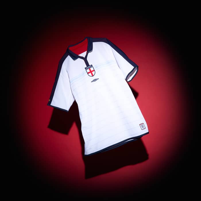 2003-05 England Home Shirt Beckham #7 - 6/10 - (S)