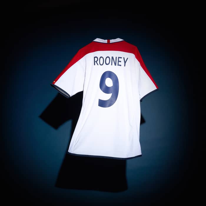 2003-05 England Home Shirt Rooney #9