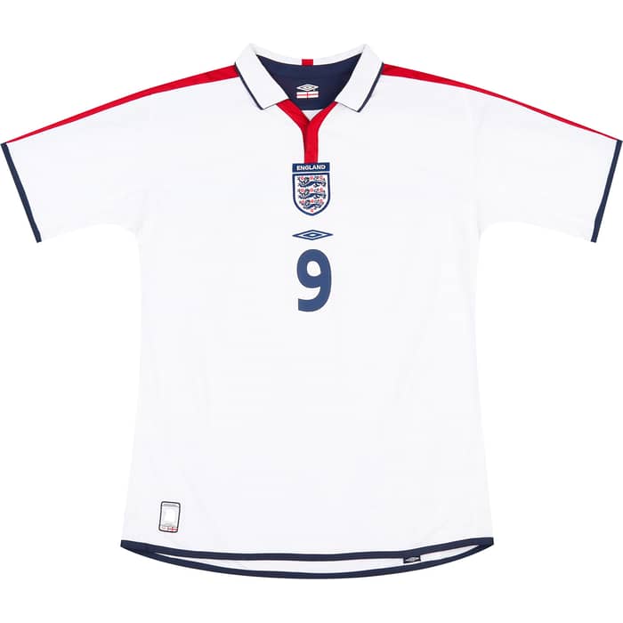2003-05 England Home Shirt Rooney #9 - 8/10