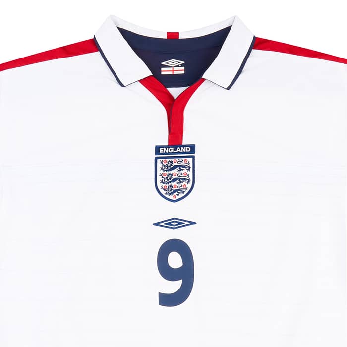 2003-05 England Home Shirt Rooney #9 - 8/10