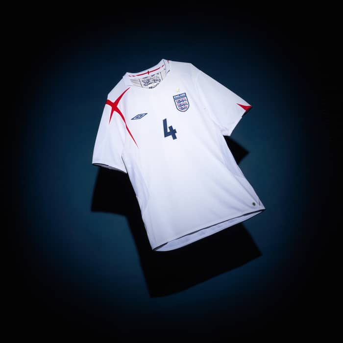 2005-07 England Home Shirt Gerrard #4