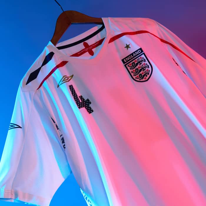 2007-09 England Home Shirt Gerrard #4 - 6/10 - (S)