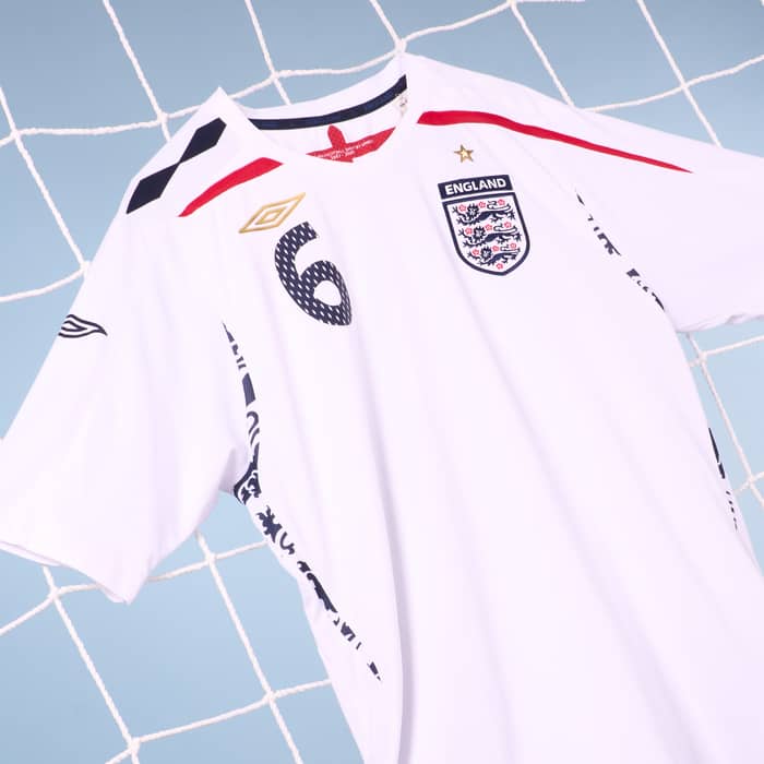 2007-09 England Home Shirt Terry #6