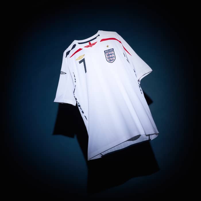 2007-09 England Home Shirt Beckham #7