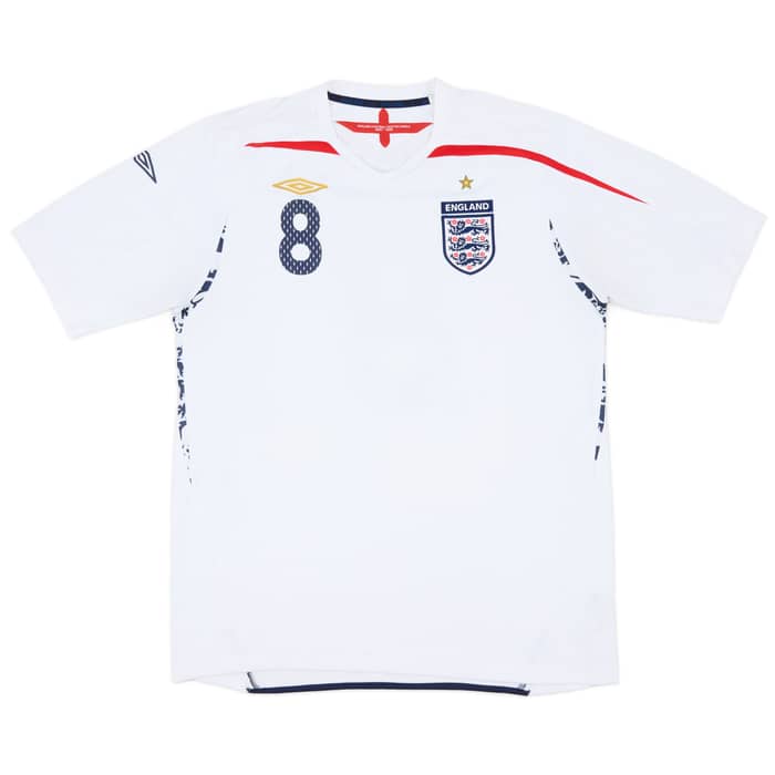 2007-09 England Home Shirt Lampard #8