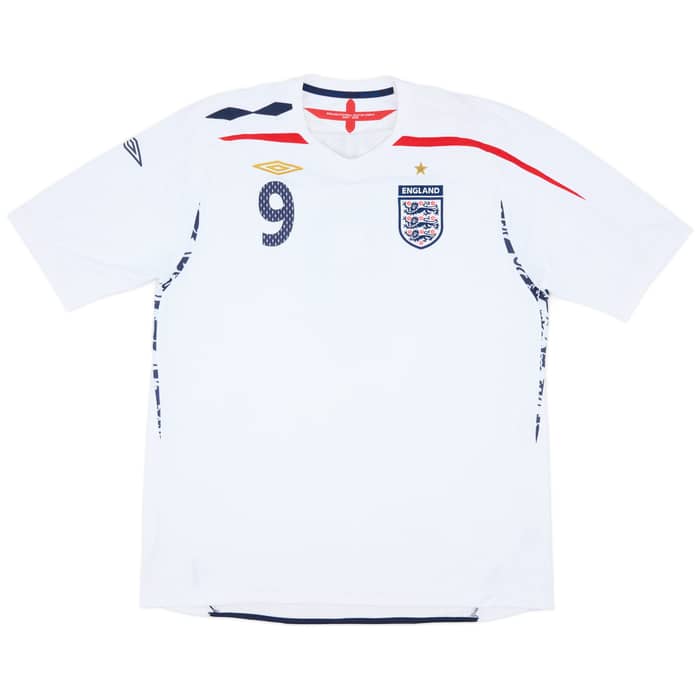 2007-09 England Home Shirt Rooney #9