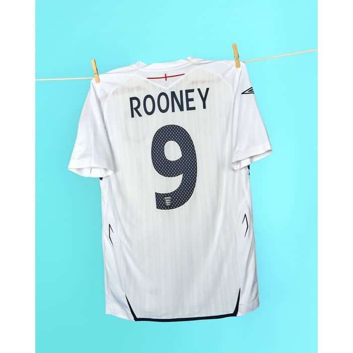 2007-09 England Home Shirt Rooney #9 - 6/10 - (S)
