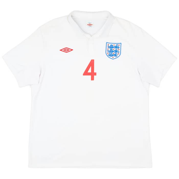 2009-10 England Home Shirt Gerrard #4
