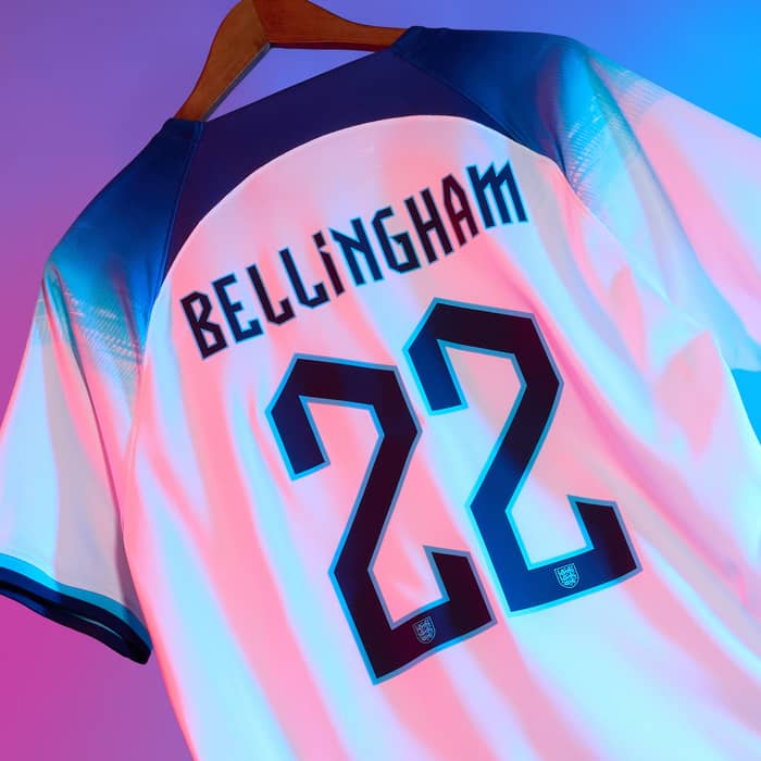 2022-23 England Home Shirt Bellingham #22