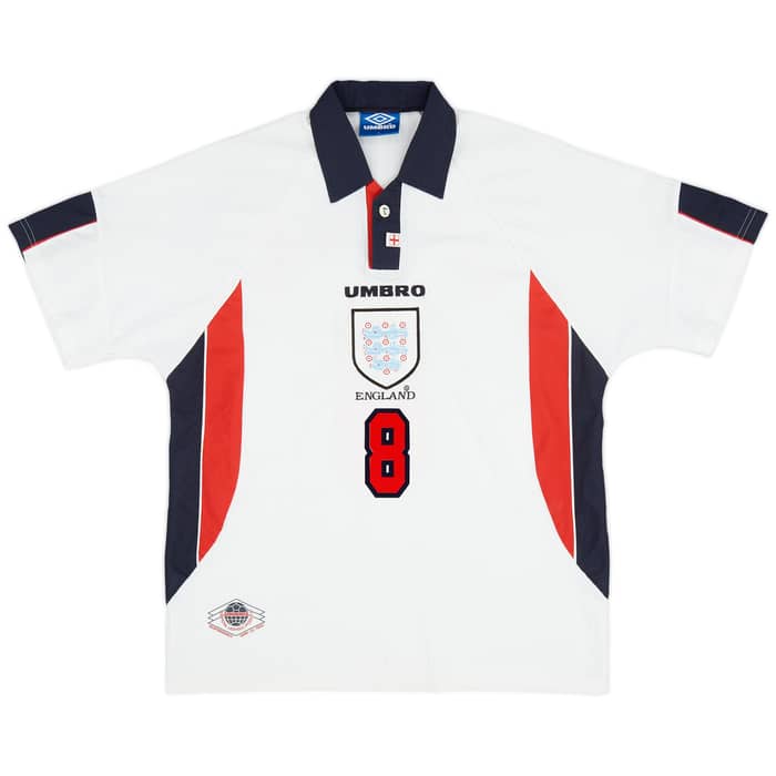 1997-99 England Home Shirt Gascoigne #8
