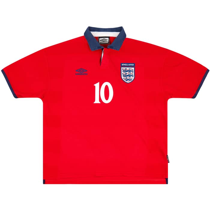 1999-01 England Away Shirt Owen #10 - 9/10