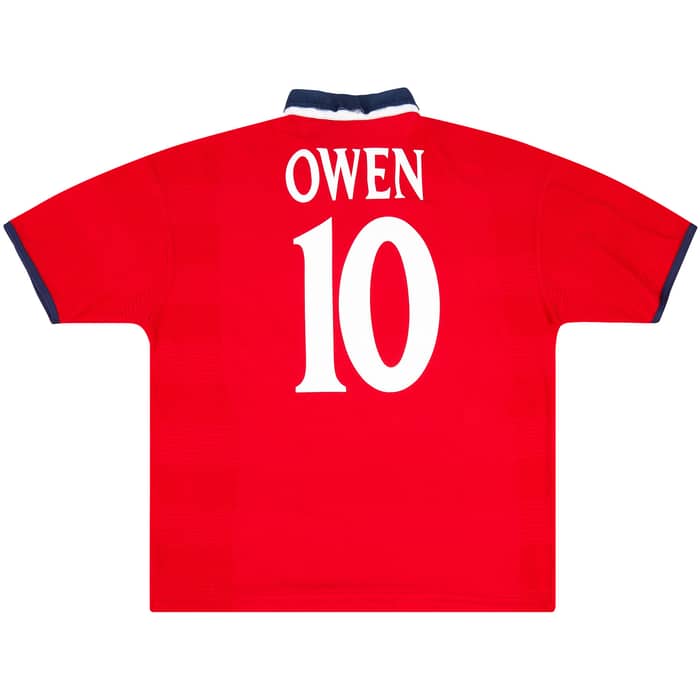 1999-01 England Away Shirt Owen #10 - 9/10