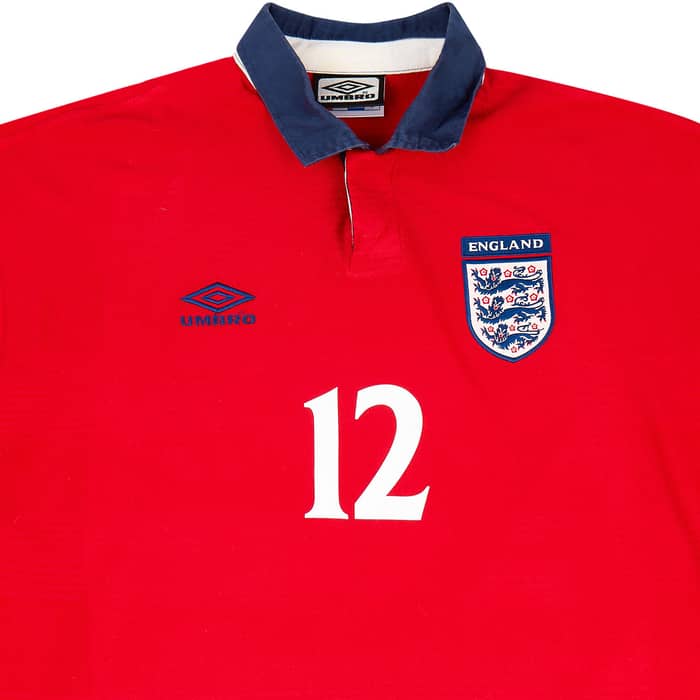 1999-01 England Away Shirt Southgate #12 - 6/10