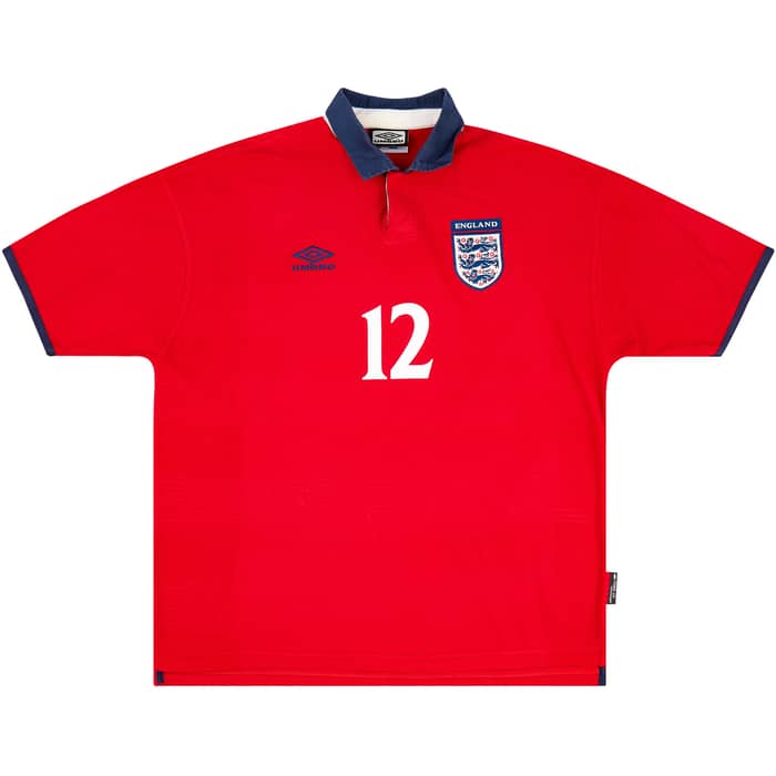 1999-01 England Away Shirt Southgate #12 - 6/10