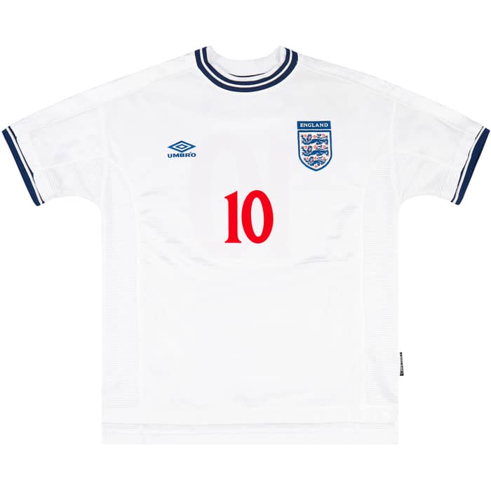 1999-01 England Home Shirt Owen #10 - 6/10
