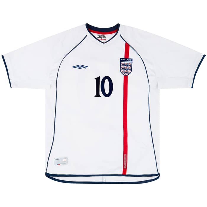 2001-03 England Home Shirt Owen #10 - 6/10