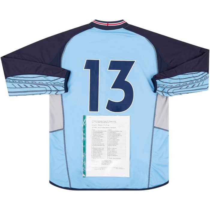 2003 England U-19 European Championship Match Issue GK Shirt #13 (Camp) v France