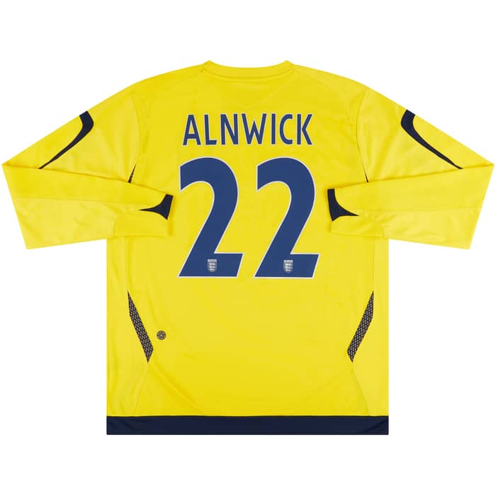 2007 England U-21 Match Issue GK Shirt Alnwick #22