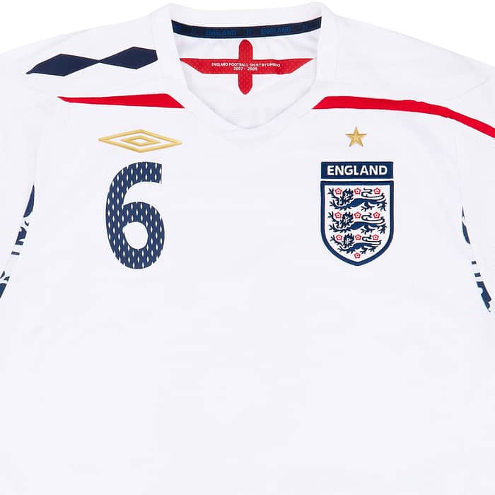 2007-09 England Home Shirt Terry #6 - 8/10