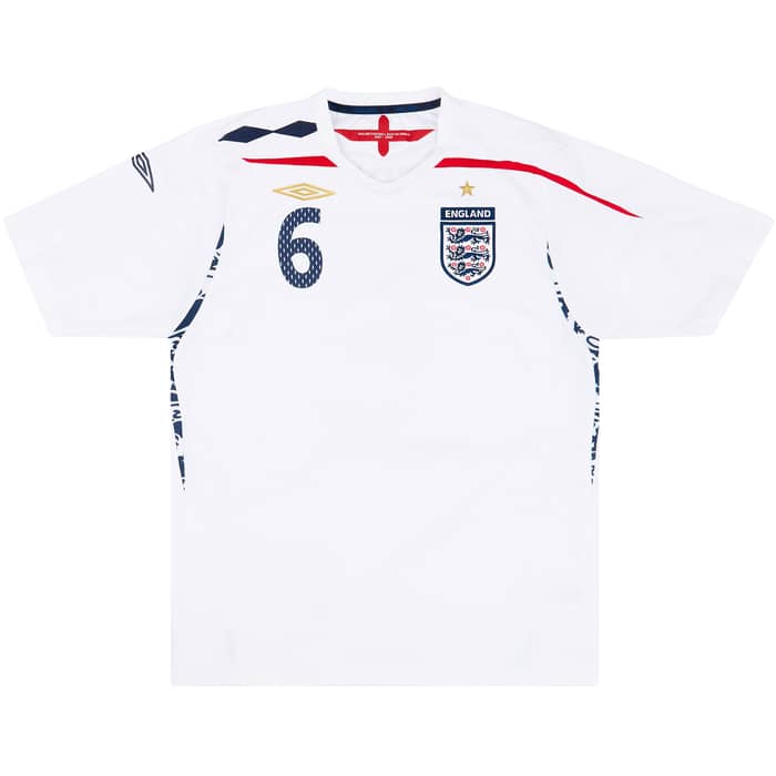 2007-09 England Home Shirt Terry #6 - 8/10