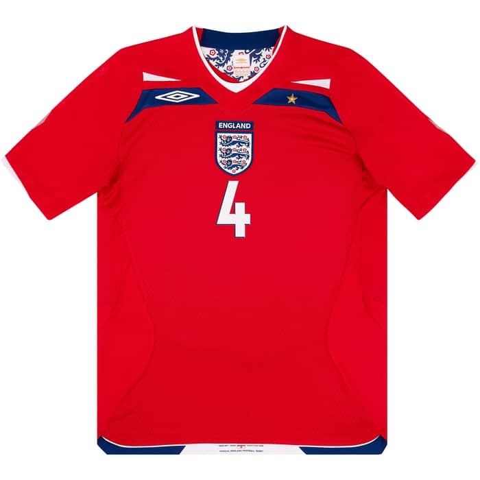 2008-10 England Away Shirt Gerrard #4 - 8/10