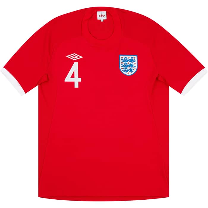 2010-11 England Away Shirt Gerrard #4 - 9/10