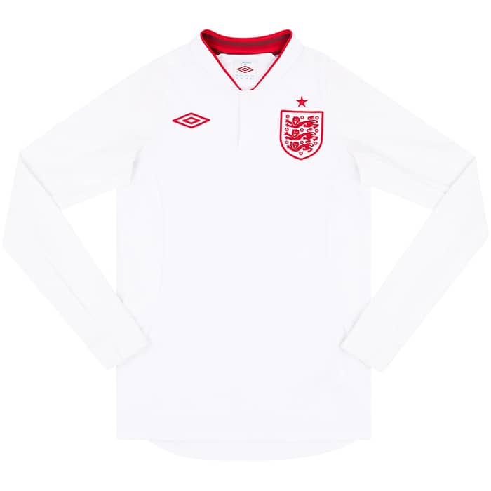 2012-13 England Home L/S Shirt - 5/10 - (XS)