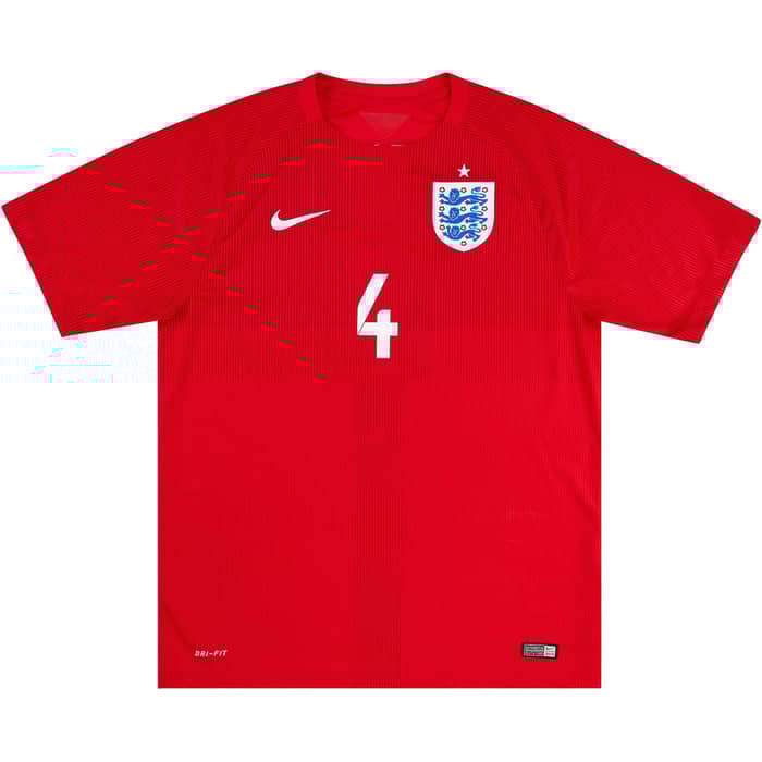 2014-15 England Away Shirt Gerrard #4