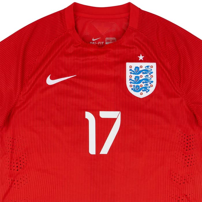 2014 England U-21 Match Issue Away Shirt Ince #17