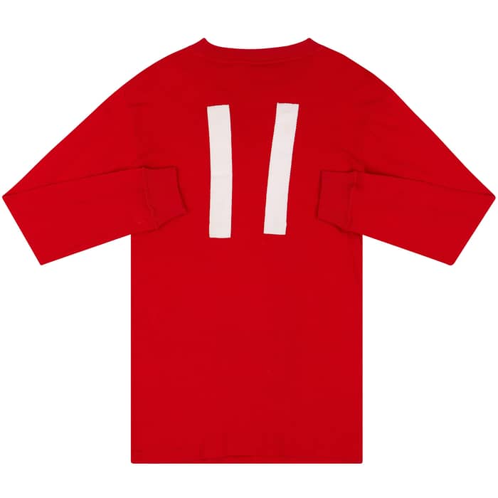 1973-74 England U-21 Match Issue Away L/S Shirt #11