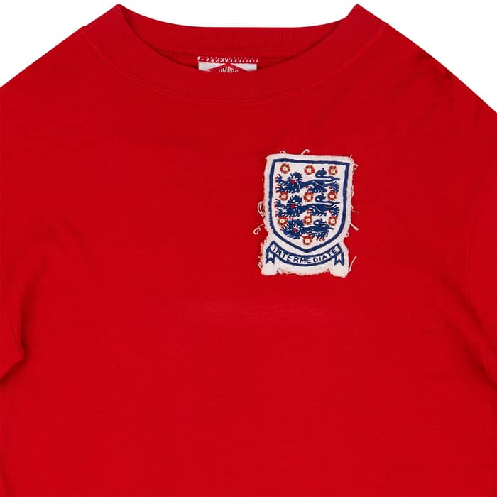 1973-74 England U-21 Match Issue Away L/S Shirt #11