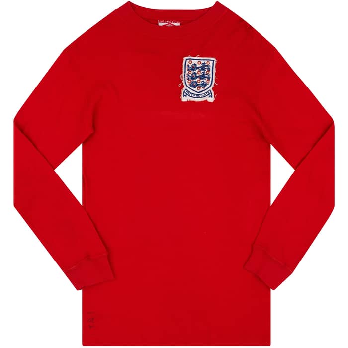 1973-74 England U-21 Match Issue Away L/S Shirt #11