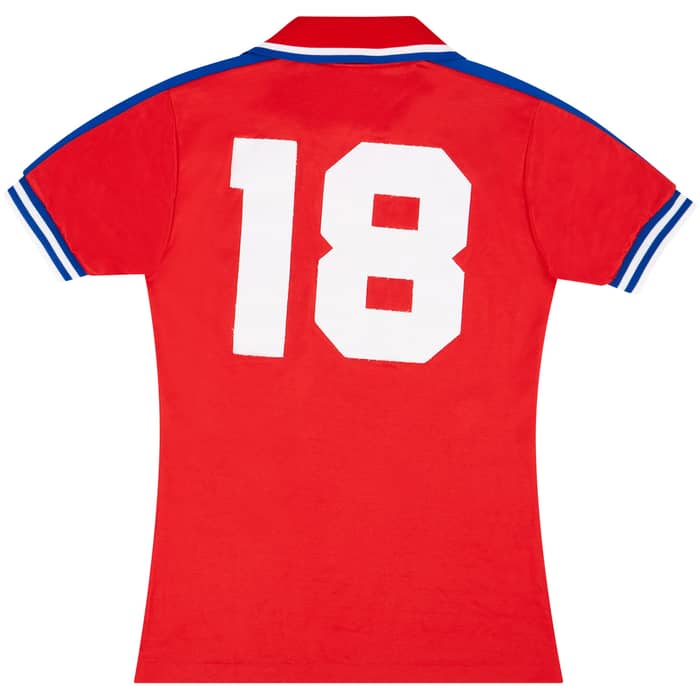 1974 England U-18 Match Issue Away Shirt #18 (Morley)