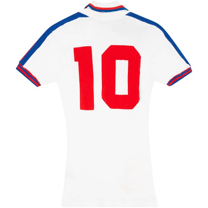 1980 England U-21 Match Worn Home Shirt #10 (Owen) v Scotland