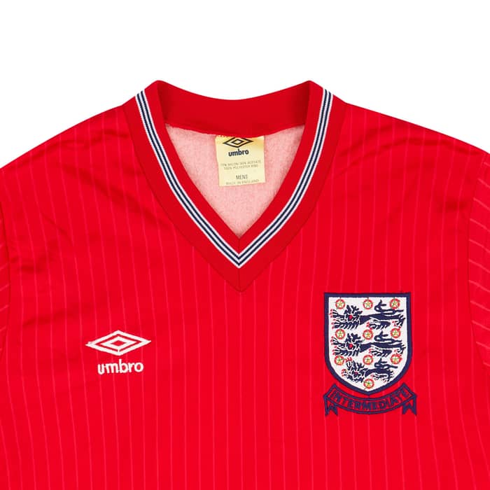 1984-86 England U-21 Match Issue Away Shirt #6 (Parker)