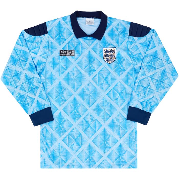1990-92 England GK Shirt - 8/10 - #1 (Shilton) M
