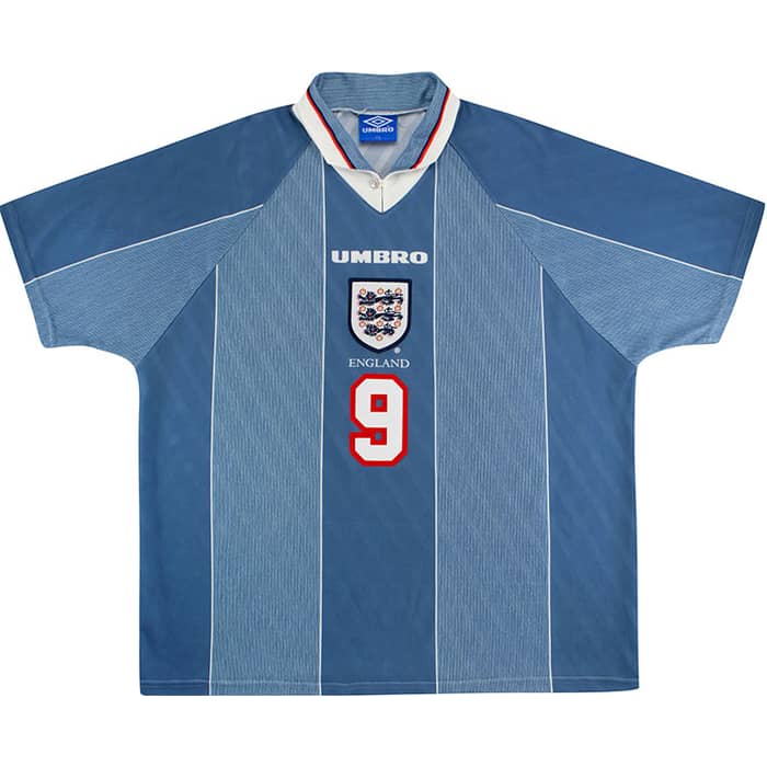 1996-97 England Away Shirt Shearer #9 - 8/10 - (XXL)