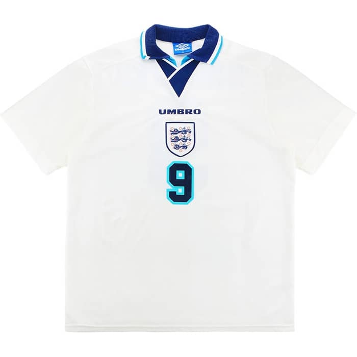 1995-97 England Home Shirt Shearer #9 - 8/10 - (XXL)