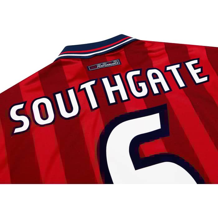 1997-99 England Away Shirt Southgate #6 - 8/10 - (L)