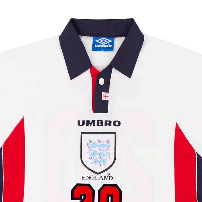 1997-99 England Home Shirt Owen #20 - 6/10 - (XL)