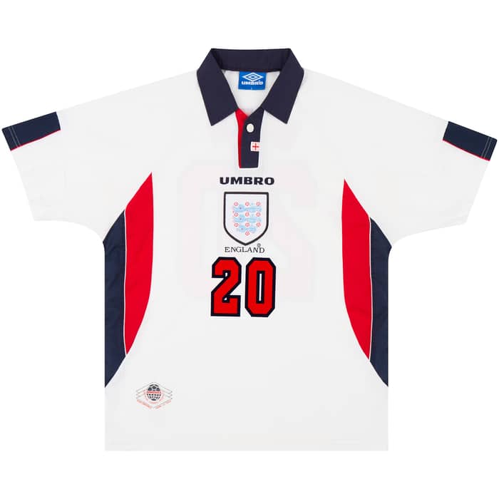 1997-99 England Home Shirt Owen #20 - 6/10 - (XL)
