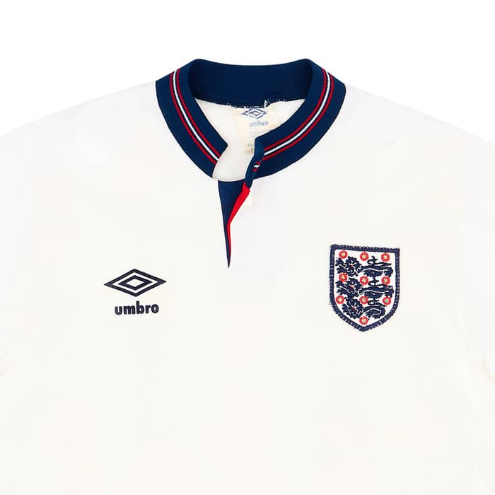 1987-90 England Home Shirt - 8/10 - (M)