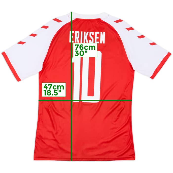 2020-21 Denmark Home Shirt Eriksen #10 - 9/10 - (S)