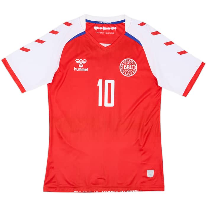 2020-21 Denmark Home Shirt Eriksen #10 - 9/10 - (S)
